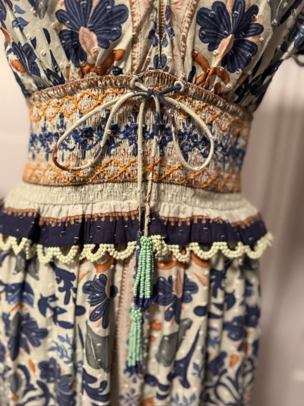 FARM Rio Ocean Tapestry Maxi Dress S - Picture 5 of 7